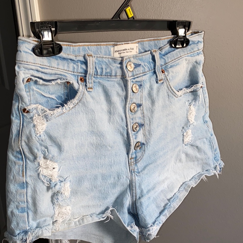 Abercrombie High Rise Mom Shorts